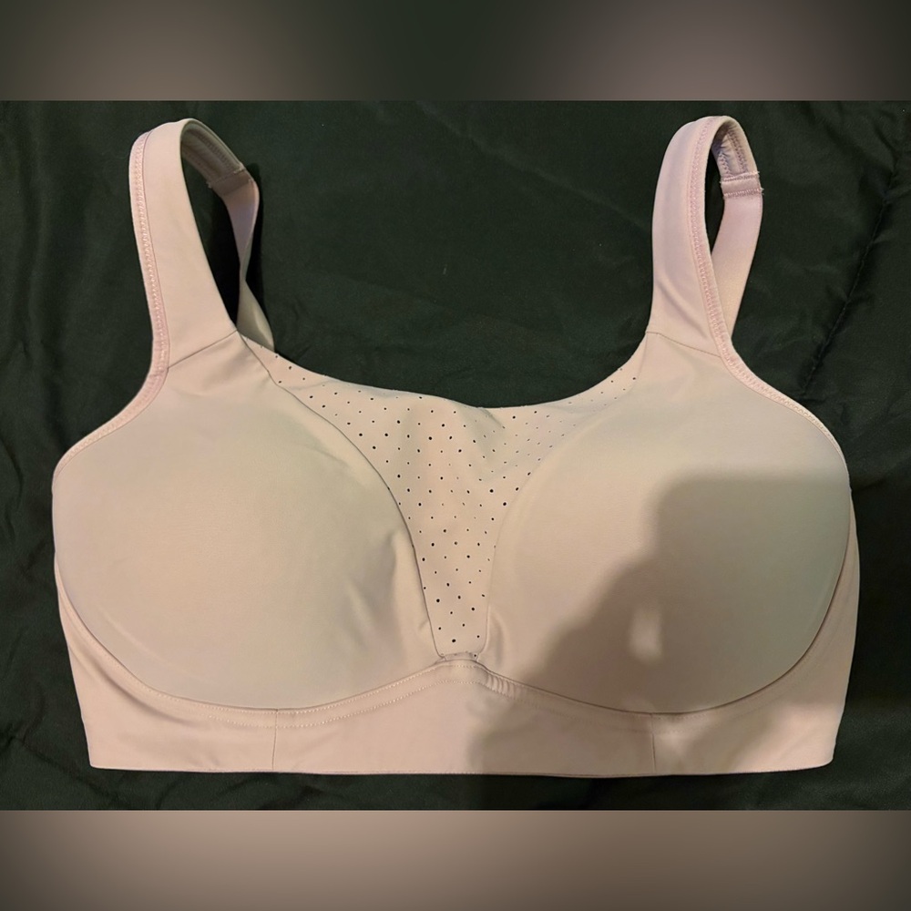 Lululemon Athletica Pink Taupe Run Times Sports Bra Like New Size 34 E - Picture 3 of 6